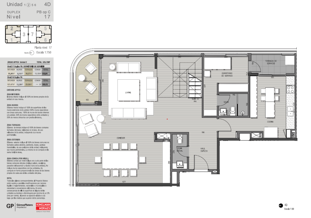Duplex 4 dormitorio PB